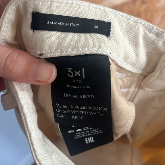 3x1 Diana Biker High-Rise Stretch Straight-Leg Jeans - 26 - Picture 9 of 9